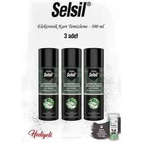 Resim Selsil 3'lü Elektronik Kart Temizleme 500 Ml, Rosıe 