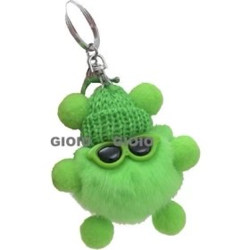 Resim Silver1 Gıoıo Yeni Gerçek Saç Kolye Sevimli Bebek Küçük Cinderblock Bebek Kolye Araba Anahtarlık (Yurt Dışından) 