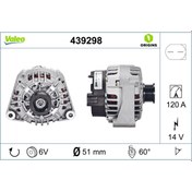 Resim ALTERNATOR (14V 120A) W203 00>07 CL203 02>08 S203 01>07 C209 02>09 W163 03>05 R170 00>04 