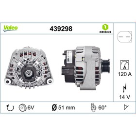 Resim ALTERNATOR (14V 120A) W203 00>07 CL203 02>08 S203 01>07 C209 02>09 W163 03>05 R170 00>04 