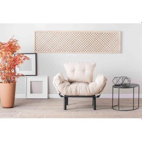 Resim Pafu Nitta Tekli Kanepe - Krem 