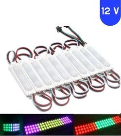 Resim 12 Volt 3 Watt Argb Pixel Cob Led Modül Ip65 20 Adet Modül 