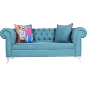 Resim 3A Mobilya İkili Modern Chesterfield - Turkuaz 