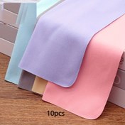 Resim 10 Adet Ultra İnce Mikrofiber Kadife Lens Temizleme Bezi, Kalınlaştırılmış, Kokusuz, Piyano, Takı, Kamera Lenzi, Tablet, Telefon Ekranı Temizliği için 