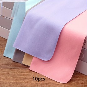 Resim 10 Adet Ultra İnce Mikrofiber Kadife Lens Temizleme Bezi, Kalınlaştırılmış, Kokusuz, Piyano, Takı, Kamera Lenzi, Tablet, Telefon Ekranı Temizliği için 