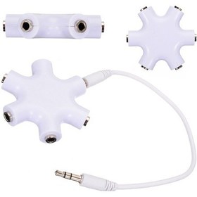 Resim 5 Li Kulaklık Çoklayıcı Splitter 5 Port 3.5Mm Çoklayıcı Kablo 