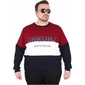 Resim Mocgrande Büyük Beden Bisiklet Yaka 3ip Sweat Chao Ku 25721 Murdum Mürdüm 