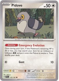 Resim Pidove 133/162 - Temporal Forces - Pokemon Kartı Mint 