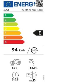 Resim Altus AL 434 AS 4 Programlı Bulaşık Makinesi 