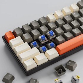 Resim Leaven K780 Kablolu Mekanik Rgb Işıklı Klavye 78 Tuşlu Kompak ve Şık Tasarım Ingilizce Q Klavye Ev ve Ofis Klavyesi 