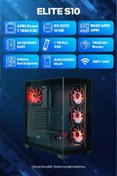 Resim Game Garaj Elite S10 AMD Ryzen 7 7800X3D 32GB RAM 1TB SSD RX9070 360mm Sıvı Soğutma FreeDOS Oyuncu T 