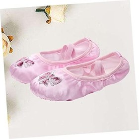 Resim 2 Yoga Ayakkabıları Bale Daire Taban Bale Ayakkabısı Pointe Ayakkabıları Terlik Işıltılı Dans Ayakkabısı Kız Bale Terliği Caz Dans Ayakkabıları Işıltılı Bale Ayakkabısı Bale 