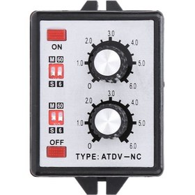 Resim Tenfowee 220v Ac Çift Zamanlayıcı Röle, 6s-60dn Ayarı, Dönme Kolu Kontrol, Akım-kesme Fonksiyonu, Su Ve Toz Proof 