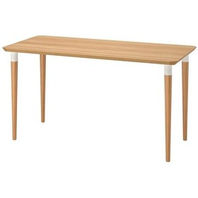 Resim Anfallare/hılver Çalışma Masası, Bambu, 140x65 Cm Bambu - Beyaz 