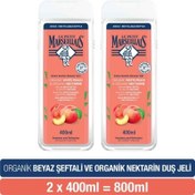 Resim Le Petit Marseillais Duş Jeli Beyaz Şeftali Ve Nektarin 2x400ml 