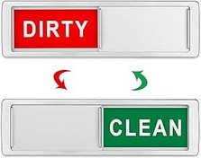 Resim ChAusa Bulaşık makinesi levhası, temiz/kirli işaret, Clean/Dirty Sign, bulaşık makinesi için plaka, sürgülü plaka, bulaşık makinesi mıknatısı, bulaşık makinesi göstergesi, kolay okunur ve taşınır 
