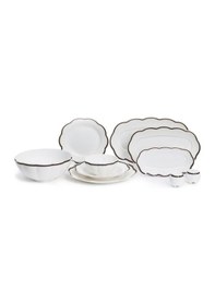Resim Maxx Doria Garden Collection Line 12 Kişilik 58 Parça Yemek Takımı Pa2128 Beyaz 