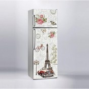 Resim Jasmin2020 Vintage Paris Çizim Buzdolabı Sticker Kaplama Etiketi 