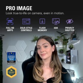 Resim Elgato Facecam MK.2-1080P60 Full Hd Web Kamerası, Ultra Düşük Gecikmeli Akış, Pro Düşük Işık Perform 