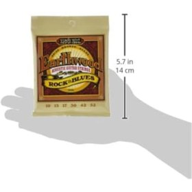Resim AyrStore Rock and Blues Plain G Earthwood 80/20 Bronz Akustik Gitar Telleri 10 52 Kalınlık 