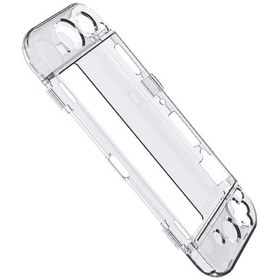 Resim Geeksen Switch Oled Ana Bilgisayarı İçin Bölünmüş Kristal Koruyucu Kılıf Şeffaf Renk 