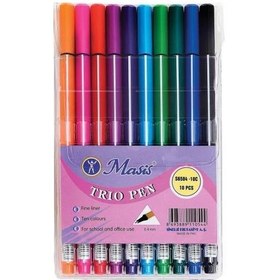 Resim Masis Keçe Uçlu Kalem 0.4mm 10 Renk S6504-10C 