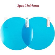 Resim 2 Adet 95x95mm-30 Cm X 100 Cm Boyutu Yağmur Geçirmez Film Ayna Dikiz Aynası Anti Sis Banyo Aynası Su Geçirmez Net Gör 