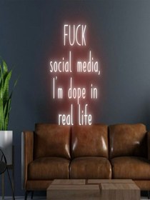 Resim Yazılı Neon Tabela Kırmızı 