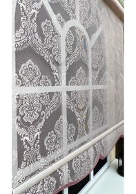 Resim Çift Mekanizmalı Pembe Tül Perde Ve Ekru Stor Perde Stb2015-v06 