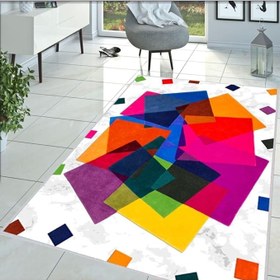 Resim Rovigo Dijital Baskı Yıkanabilir Kaymaz Taban Salon Halısı RVG1389-HT-1071, Kırmızı, 180 x 250 