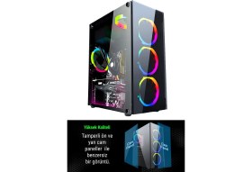 Resim Cachex FX60S Intel Core I5 3470 16GB 256GB SSD 500GB 4gb RX550 Ek. 23.8" Full Hd Monitör Masaüstü Gaming Oyun Pc Bilgisayarı 