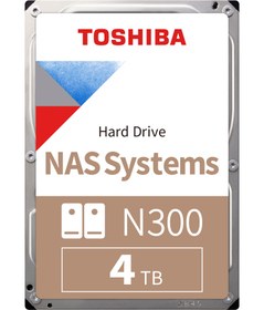 Resim TOSHIBA 4TB N300 7200RPM 128MB 7/24 NAS HDWG440UZSVA 