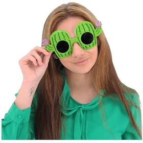 Resim Kaktüs Temalı Hawaii Yaz Partisi Gözlüğü 8.5x18.5 Cm 