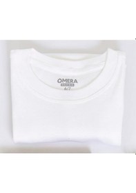 Resim Omera Organik Kumaş Ribana Erkek Çocuk Kısa Kol Fanila Atlet 4004 Beyaz 