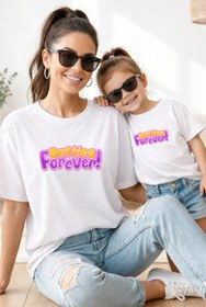 Resim genosha Anne Kız 100% Pamuk T-shirt Mama Mini Mother Daughter TEKLİ FİYAT 