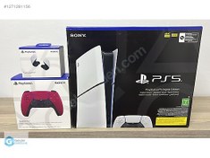 Resim SONY PS5 Slim Dijital + 2 Kol + Explore Kulakiçi Kulaklık +TAKAS 