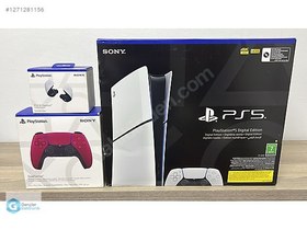 Resim SONY PS5 Slim Dijital + 2 Kol + Explore Kulakiçi Kulaklık +TAKAS 