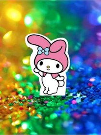 Resim Ayaklı Pano Kuromi My Melody Ayaklı Pano 32cm Doğum Günü Masa Dekoru Oda Süsü Çok Renkli 