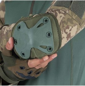 Resim BİKATEX Bikatex Dizlik Dirseklik Koruyucu Takım Bisiklet Paten Kaykay Askeri Dizlik Dirseklik Takım Seti - 0 