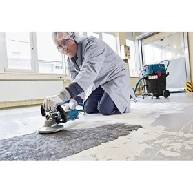 Resim Bosch GBR 15 CA 1500 Watt Profesyonel Elektrikli Beton Taşlama Makinası Mavi Ergonomik Tasarım 