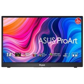 Resim ASUS PROART PA148CTV 14 TASINABILIR PROFESYONEL MONİTÖR IPS 1920x1080 5MS USB Type-C Micro-HDMI MM 3YIL 10 PARMAK DOKUNMATIK PANEL 100% SRGB EYECARE 