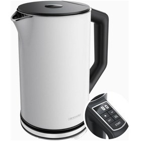 Resim Arendo Elegant Paslanmaz Çelik Su Isıtıcısı, 1,5 L, 2200w, 5 Kademeli 40-100 C Sıcaklık Ayarı Su Isıtıcılar Beyaz 