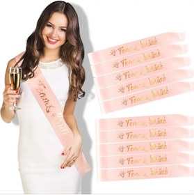 Resim Mina Bride to be gelin kuşağı ve nedime seti 