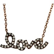 Resim Altın Kaplama Gümüş Love Kolye G129Kl Altınsepeti 