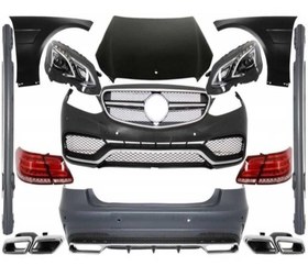 Resim Mercedes W212 Full Body Kıt-Makyajsız Kasayı Makyajlı E63E Çevırme(Far-Stop-Kaput Ve Çamurluk Dahıl) 