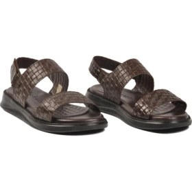 Resim Pierre Cardin Kahve Hafif Erkek Sandalet PC-7334 M 