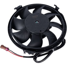 Resim Volkswagen Passat Audi A4 A6 A8 1.6 1.8 1.8T 1.9 TDI 2.4 2.8 V6 1996 Sonrası Fan Motoru (Davlumbazlı 280 Mm 2 Fiş 8 Kanat) 