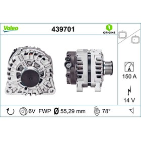 Resim Valeo ALTERNATÖR 14V 150Ah C3-C4-BERLINGO- P207-P308-P407-C ELYSEE 1.6 2.0 HDİ GNZRZ 