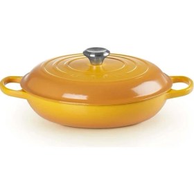 Resim Emaye Döküm Nektar Yuvarlak Güveç, 30CM 