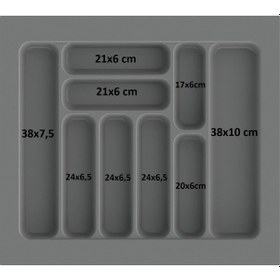 Resim Çekmece İçi Kaşıklık Ve Kepçelik Düzenleyici Beyaz 55x49 Cm 49x40 Cm Kadar Kesilebilir Beyaz 